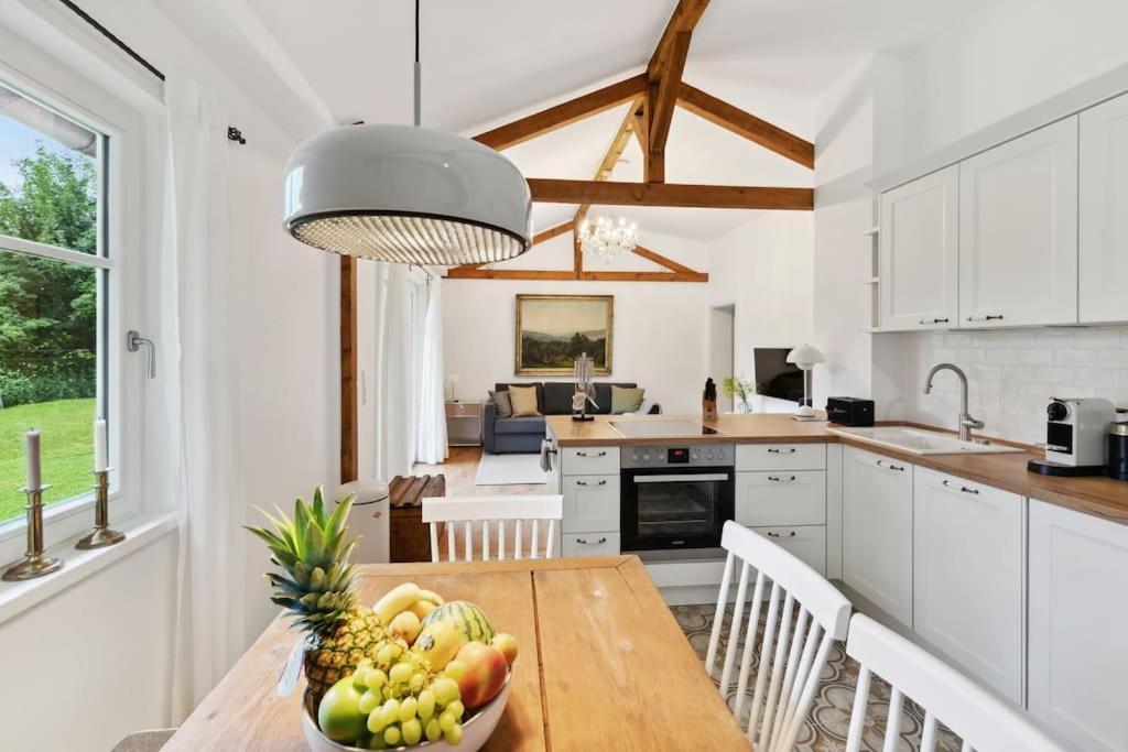 Idylisches Cottage Mit Reh Worthsee Extérieur photo
