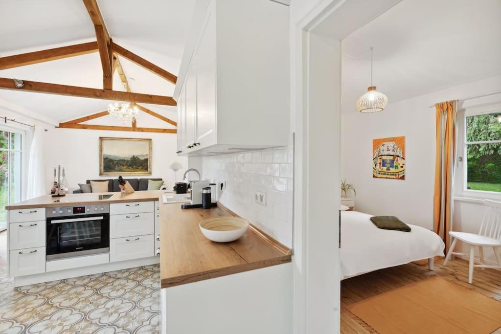 Idylisches Cottage Mit Reh Worthsee Extérieur photo